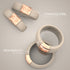 Couple Bundle Silicone Wedding Ring Bundle Set#93